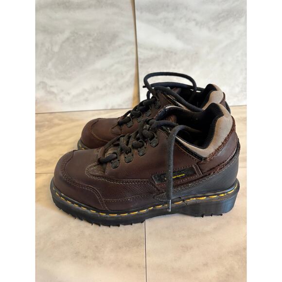 Dr. Doc Martens 8878 DM\'s Brown Leather Shoe  Size 5 England Steel Toe Retro main image 6
